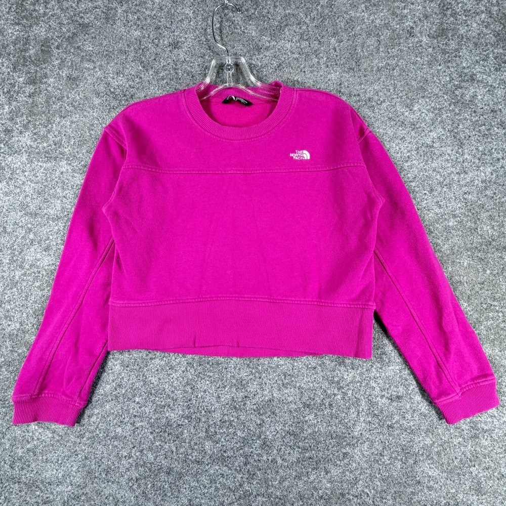 The North Face Sweatshirt Girls L‎ 12 Magenta Long Sleeve Fleece Lined Pullover